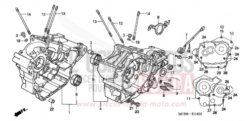 CARTER MOTEUR XL650V5 de 2005